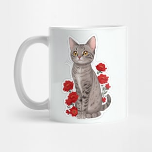 Flower cat Mug